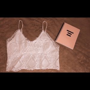 Crochet White top